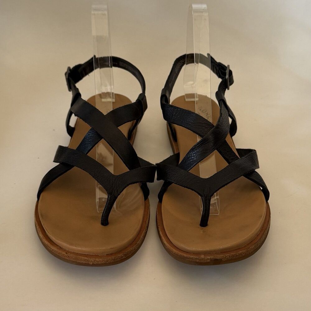 Kork Ease Yarbrough Sandals Womens Size 9 Tan Leather Strappy Comfort Flats - Picture 4 of 9